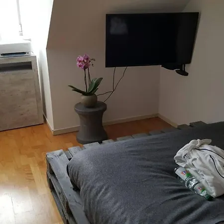 Rum i privatbostad Central Flat W. Skylineview 10 Min To Fair/messe